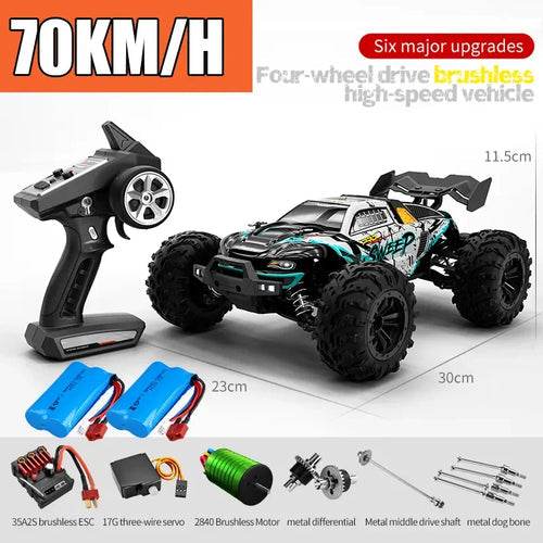 RC High-Speed 1/16 Scale RC Drift Car with LED Lights & 4WD - 50km/h - ToylandEU