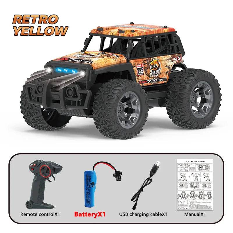 RC High-Speed 1:20 RC Monster Truck - LED Lights & Dual Motor Power! - ToylandEU