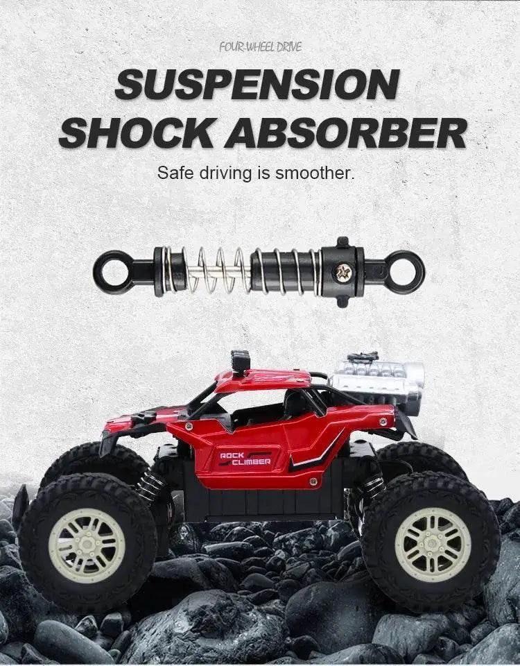  RC High-Speed 2.4G Alloy Off-Road RC Car with Lights and Rechargeable Battery -  ToylandEU™