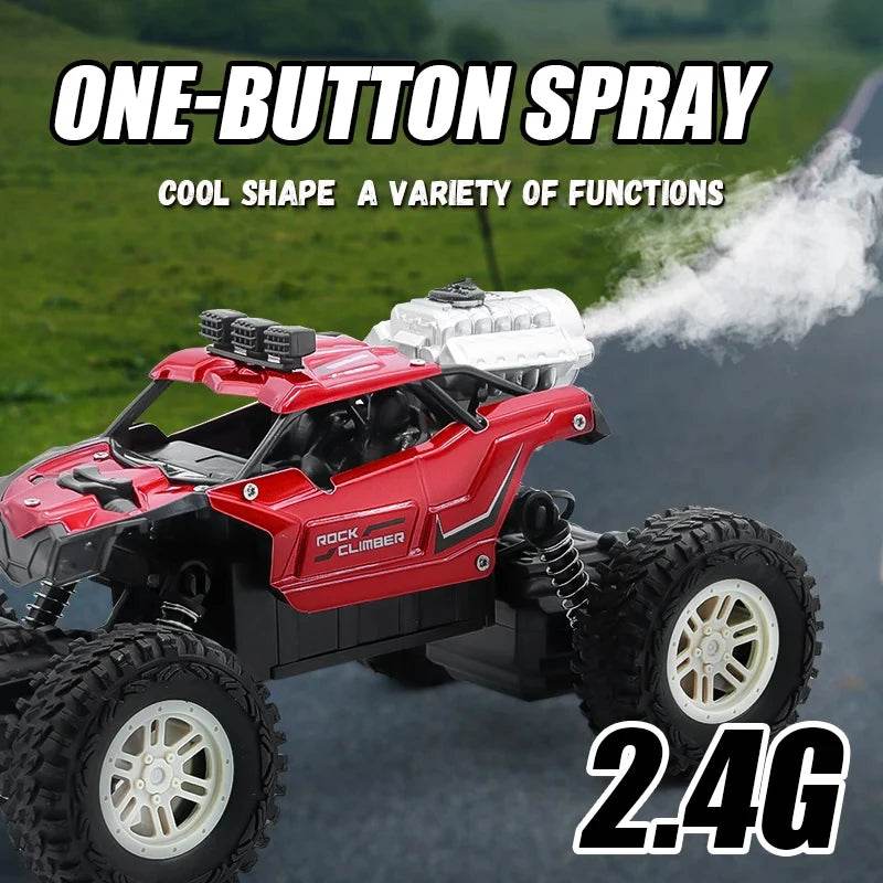 RC High-Speed 2.4G Alloy Off-Road RC Car with Lights and Rechargeable Battery - ToylandEU