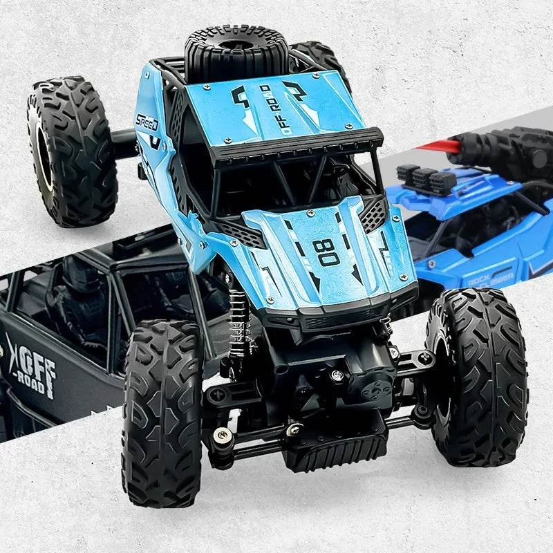 RC High-Speed 2.4G Alloy Off-Road RC Car with Lights and Rechargeable Battery - ToylandEU