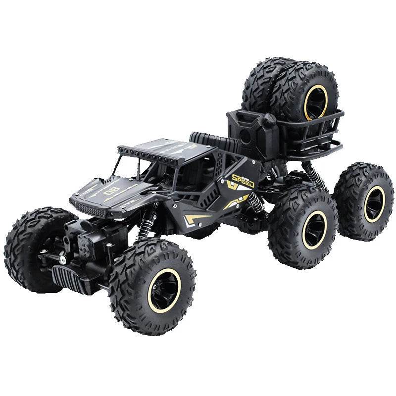 RC High-Speed 2.4G Alloy Off-Road RC Car with Lights and Rechargeable Battery - ToylandEU