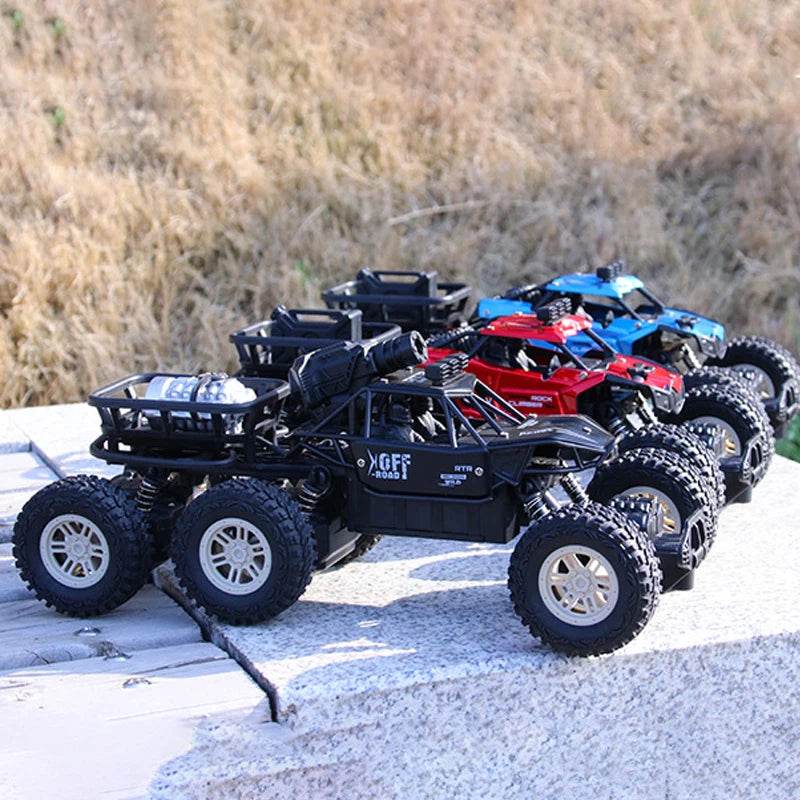 RC High-Speed 2.4G Alloy Off-Road RC Car with Lights and Rechargeable Battery - ToylandEU