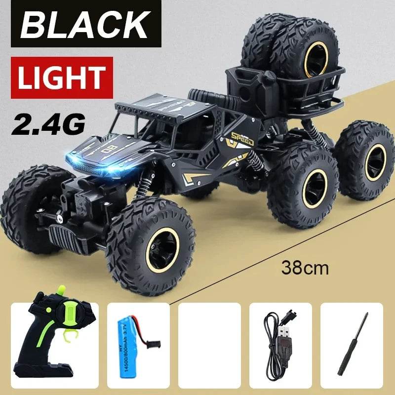 RC High-Speed 2.4G Alloy Off-Road RC Car with Lights and Rechargeable Battery - ToylandEU