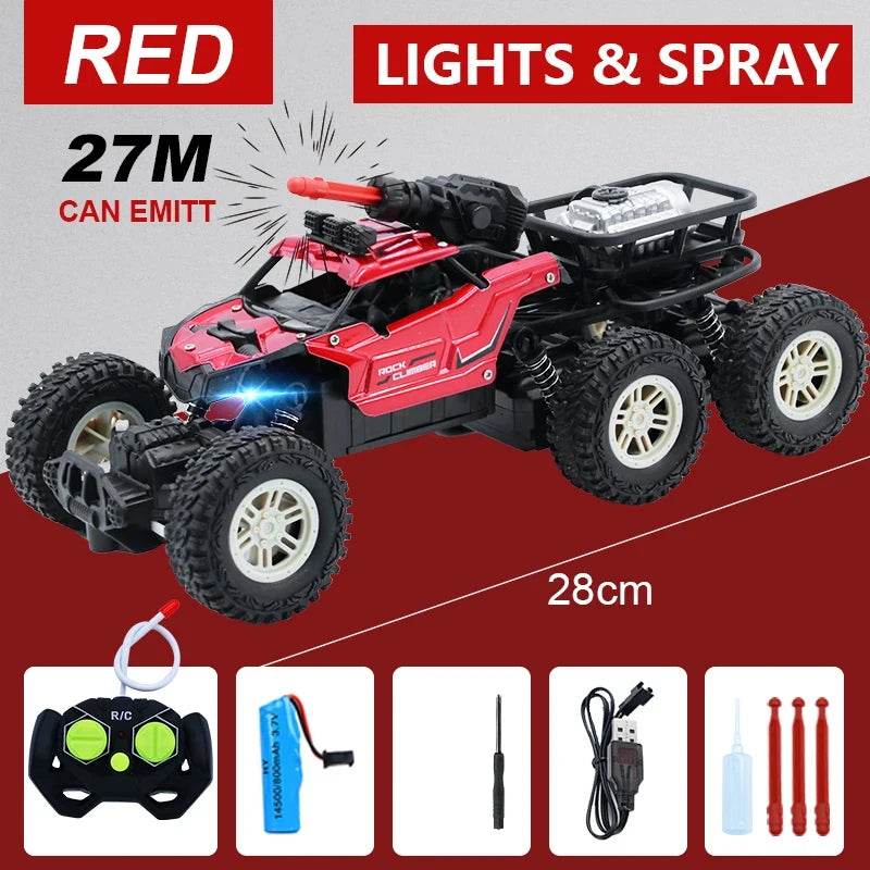 RC High-Speed 2.4G Alloy Off-Road RC Car with Lights and Rechargeable Battery - ToylandEU