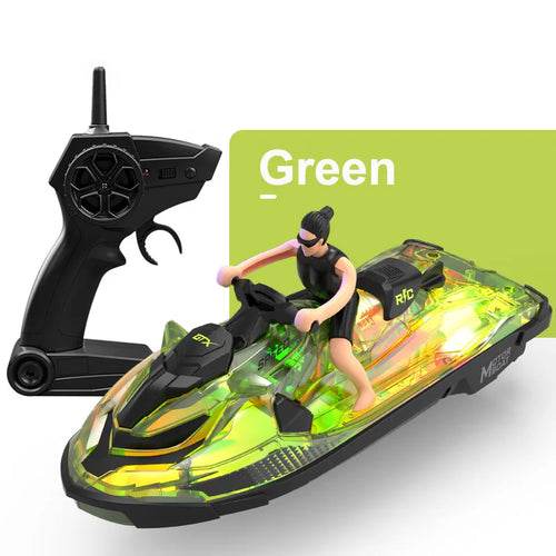 RC High-Speed 2.4G RC Electric Boat with Stunning Lights - Fun for Kids! - ToylandEU