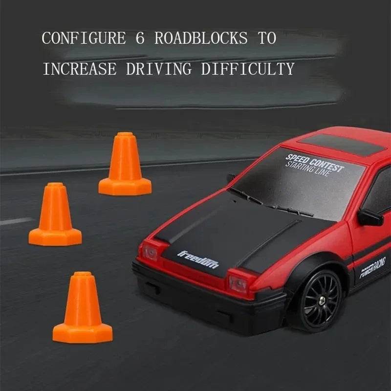 RC High-Speed 2.4G Remote Control Drift RC Car - 4WD AE86 GTR Model Racing Toy for Kids, Perfect Christmas Gift - ToylandEU