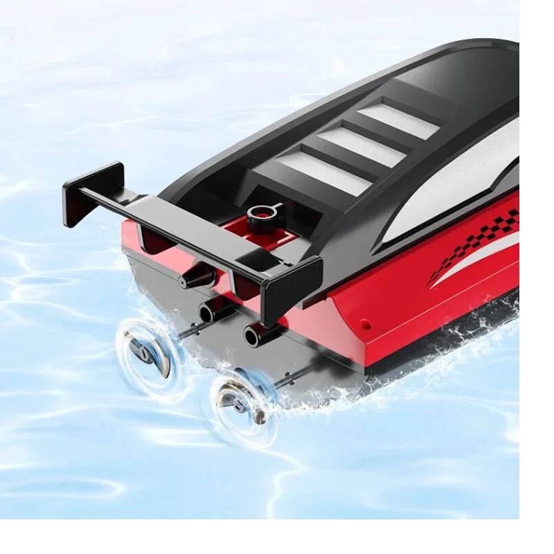 RC High-Speed 2.4G Remote Control Electric Toy Boat with Dual Spiral Pulp Charging - ToylandEU