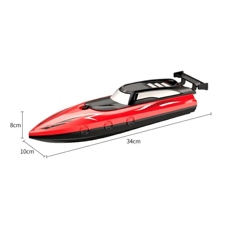 RC High-Speed 2.4G Remote Control Electric Toy Boat with Dual Spiral Pulp Charging - ToylandEU