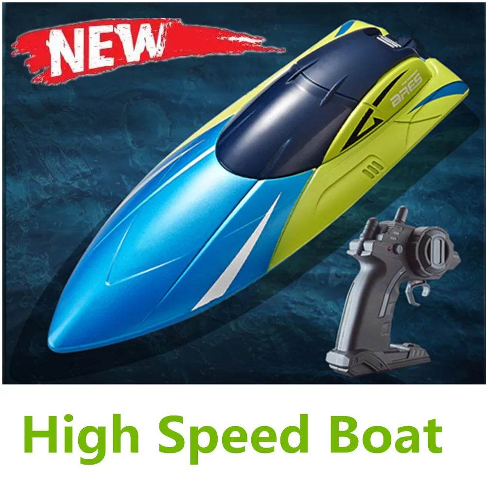 RC High-Speed 2.4G Remote Control Racing Boat - Electric RC Speedboat for Outdoor Fun, Ideal Gift for Boys, 20 Minutes Playtime - ToylandEU