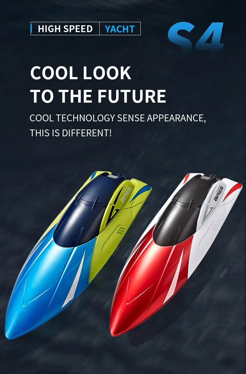 RC High-Speed 2.4G Remote Control Racing Boat - Electric RC Speedboat for Outdoor Fun, Ideal Gift for Boys, 20 Minutes Playtime - ToylandEU