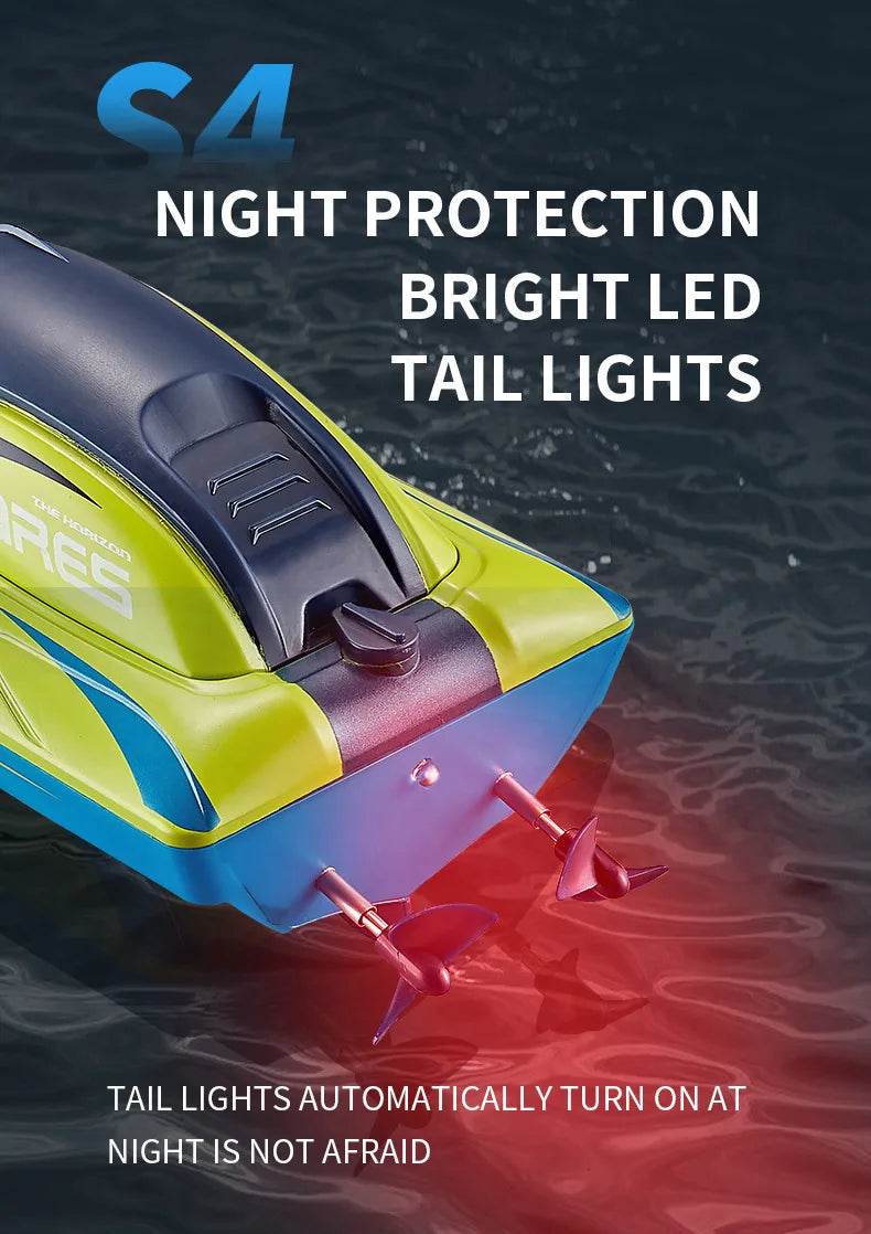 RC High-Speed 2.4G Remote Control Racing Boat - Electric RC Speedboat for Outdoor Fun, Ideal Gift for Boys, 20 Minutes Playtime - ToylandEU