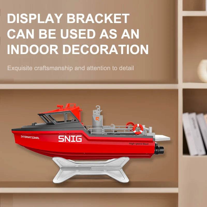 RC High-Speed 2.4G Wireless RC Rescue Tugboat 694 - Remote Control Captain Ship for Kids - ToylandEU