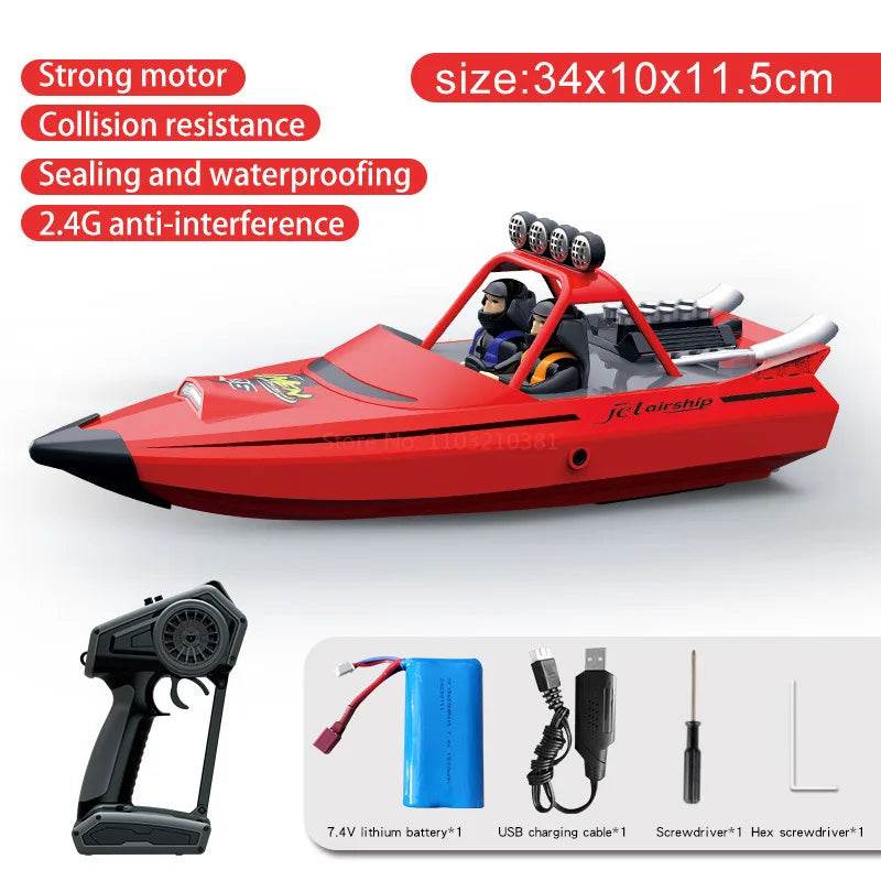 RC High-Speed 2.4G Wireless Remote Control Electric Racing Boat - Perfect Gift for Boys! - ToylandEU