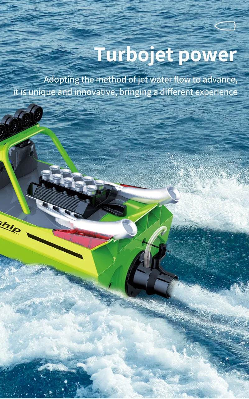 RC High-Speed 2.4G Wireless Remote Control Electric Racing Boat - Perfect Gift for Boys! - ToylandEU