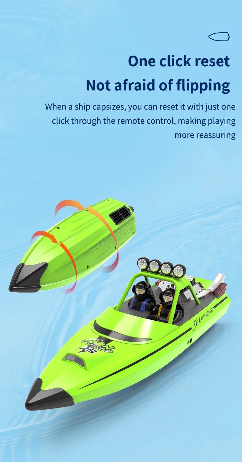 RC High-Speed 2.4G Wireless Remote Control Electric Racing Boat - Perfect Gift for Boys! - ToylandEU
