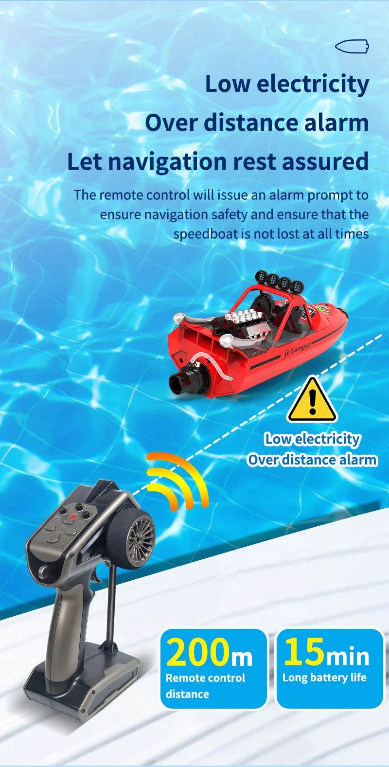 RC High-Speed 2.4G Wireless Remote Control Electric Racing Boat - Perfect Gift for Boys! - ToylandEU