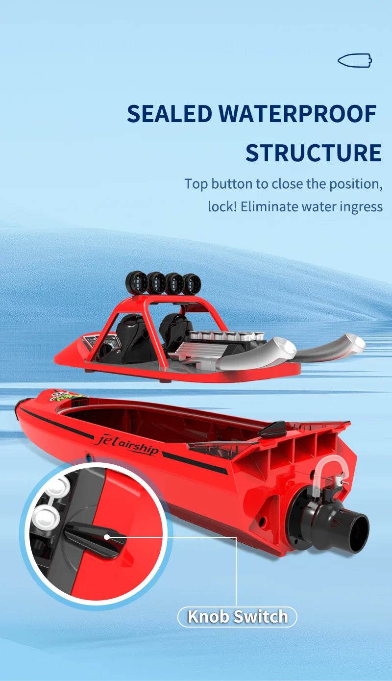RC High-Speed 2.4G Wireless Remote Control Electric Racing Boat - Perfect Gift for Boys! - ToylandEU