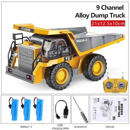 RC High-Speed 2.4GHz RC Excavator & Bulldozer Toy Truck - Ready to Play! - ToylandEU