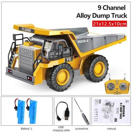 RC High-Speed 2.4GHz RC Excavator & Bulldozer Toy Truck - Ready to Play! - ToylandEU