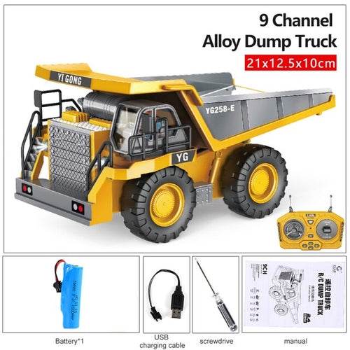 RC High-Speed 2.4GHz RC Excavator & Bulldozer Toy Truck - Ready to Play! - ToylandEU