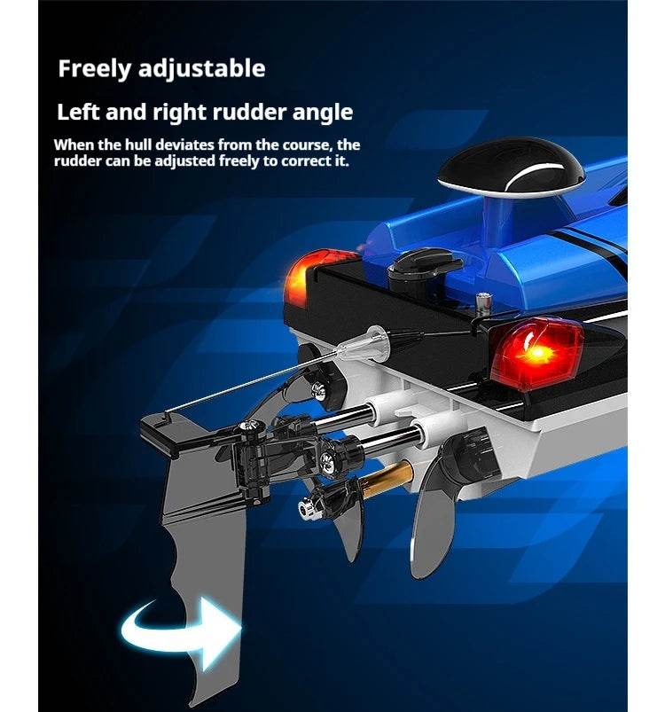 RC High-Speed 25 Km/H Hj808 Remote Control Boat - 2.4G Electric Toy for Kids, Perfect Gift! - ToylandEU