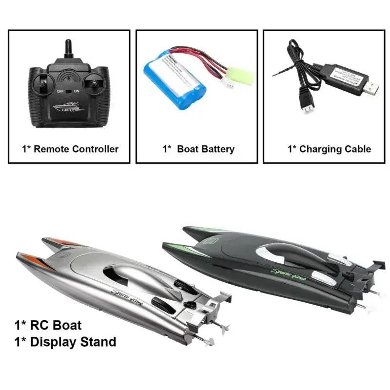 RC High-Speed 30 KM/H RC Racing Boat - 2.4GHz Remote Control Fun! - ToylandEU