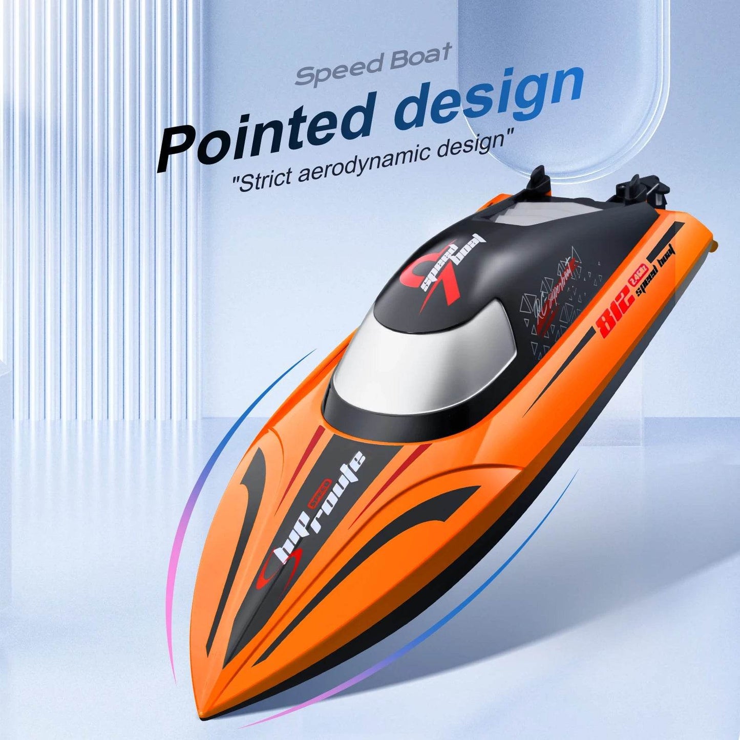 RC High-Speed 40 Km/h RC Boat with Dual Motors - Waterproof Remote Control Speedboat for Ages 14+ - ToylandEU