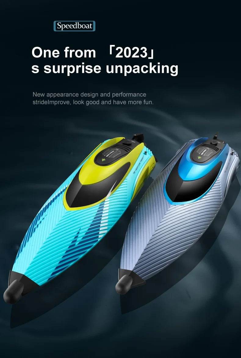 RC High-Speed 45KM/H Remote-Controlled RC Boat for Kids - 36cm Rechargeable Water Racer - ToylandEU