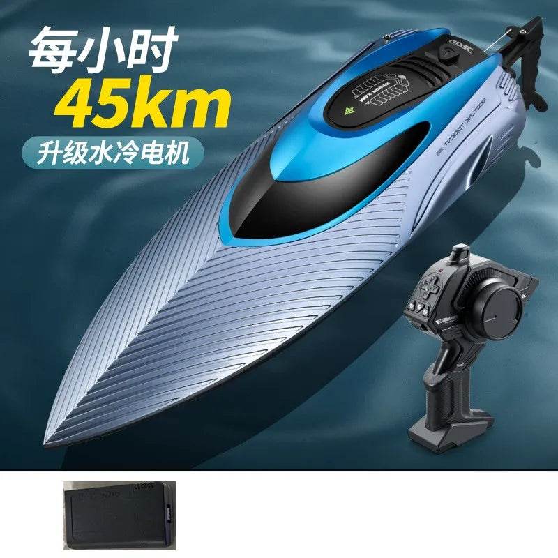 RC High-Speed 45KM/H Remote-Controlled RC Boat for Kids - 36cm Rechargeable Water Racer - ToylandEU