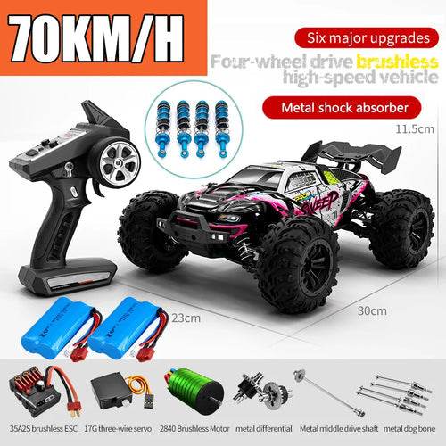 RC High-Speed 4x4 Off-Road RC Car with LED Controller for Thrilling Adventures - ToylandEU