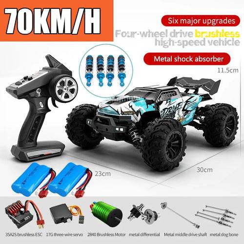 RC High-Speed 4x4 Off-Road RC Car with LED Controller for Thrilling Adventures - ToylandEU