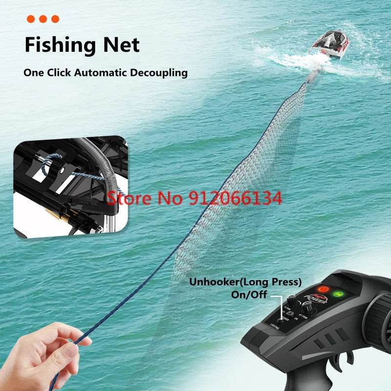 RC High-Speed 70KM/H Remote Control Racing Boat with 200M Range and Capsize Recovery – Waterproof RC Toy for Ages 14+ - ToylandEU