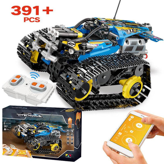 RC High-Speed Bluetooth Remote Control Toy Car Building Blocks Set - ToylandEU