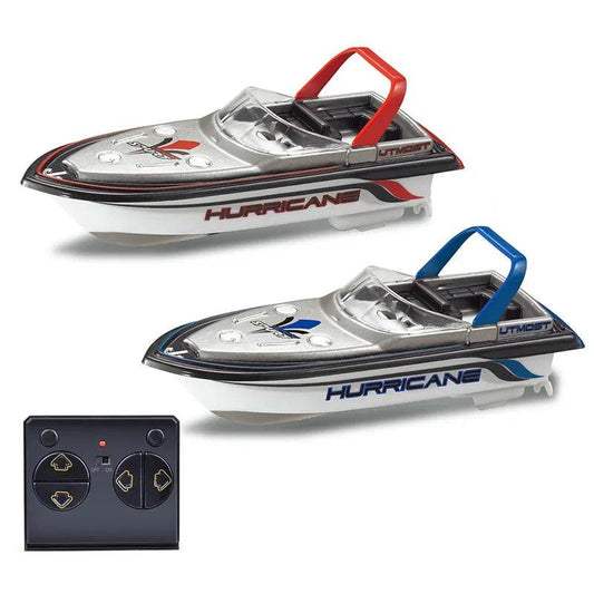 RC High-Speed Dual Motor Mini RC Boat with Lights for Kids & Adults - ToylandEU