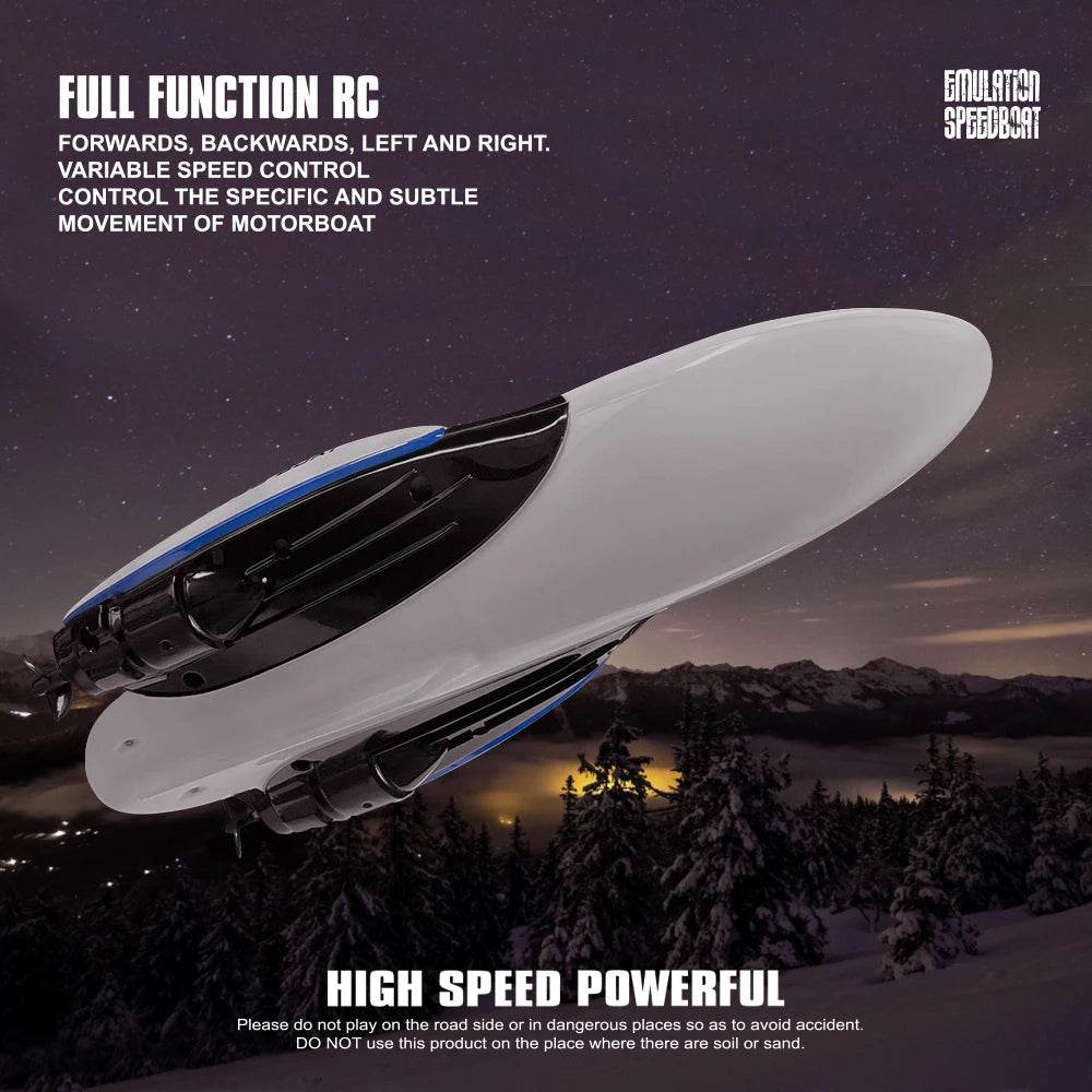 RC High-Speed Dual-Sided Electric RC Boat with Remote Control Fun - ToylandEU