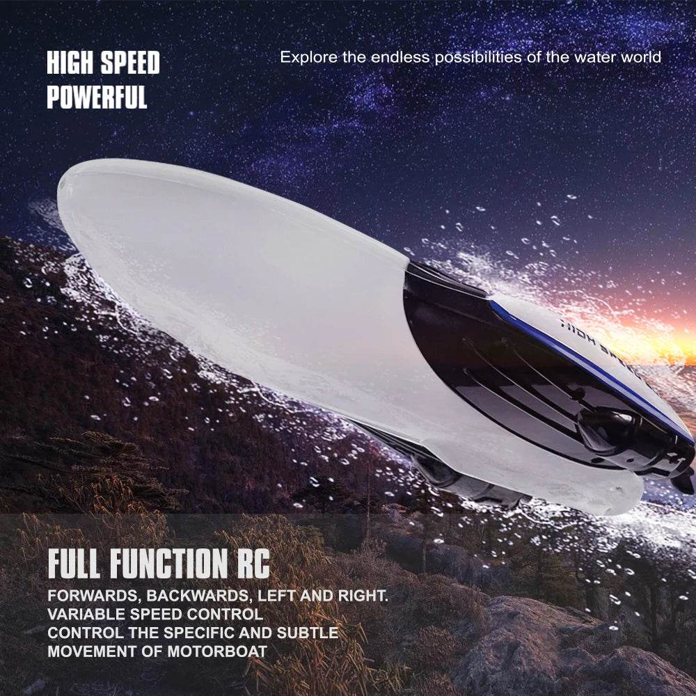 RC High-Speed Dual-Sided Electric RC Boat with Remote Control Fun - ToylandEU