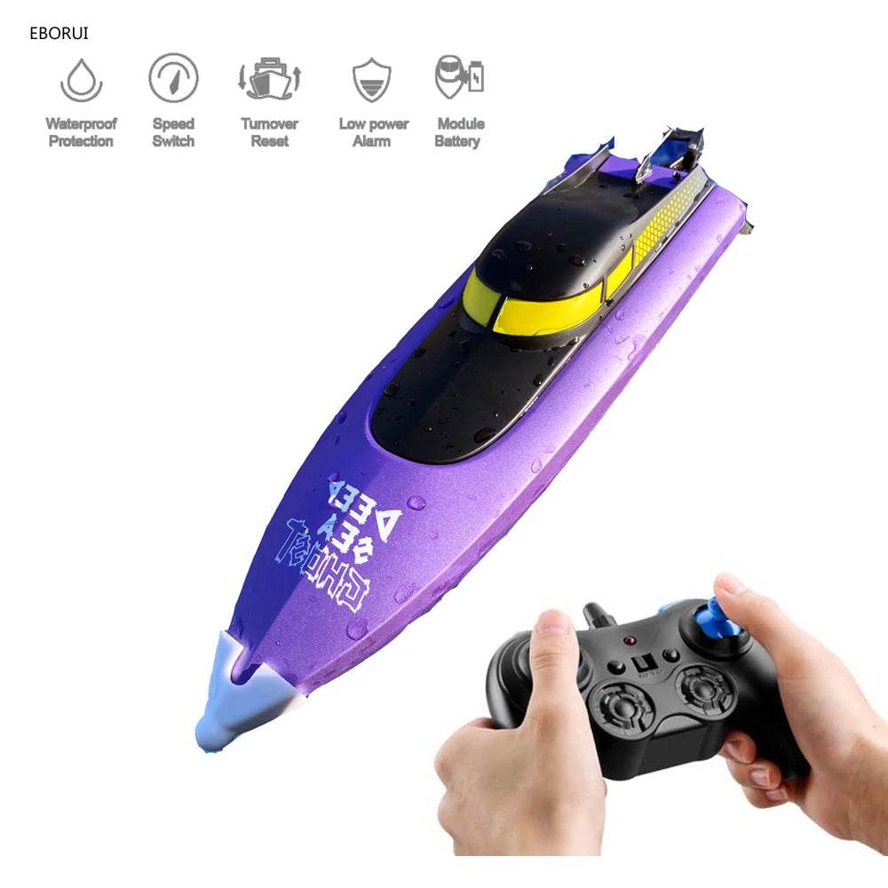 RC High-Speed EBORUI HR iOCEAN 1 RC Boat - Thrill at 30KM/H! - ToylandEU