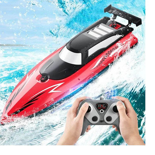 RC High-Speed Electric Remote Control Boat with 2.4G Technology - Double Spiral Pulp Design - ToylandEU