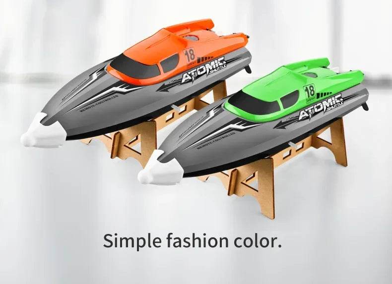 RC High-Speed Electric Remote-Controlled Racing Boat with Cooling Feature and Fishnet Pull Design - ToylandEU