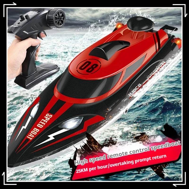 RC High-Speed Hj808 Remote Control Speedboat - 25 Km/H Electric Toy for Kids with 2.4g Technology - ToylandEU