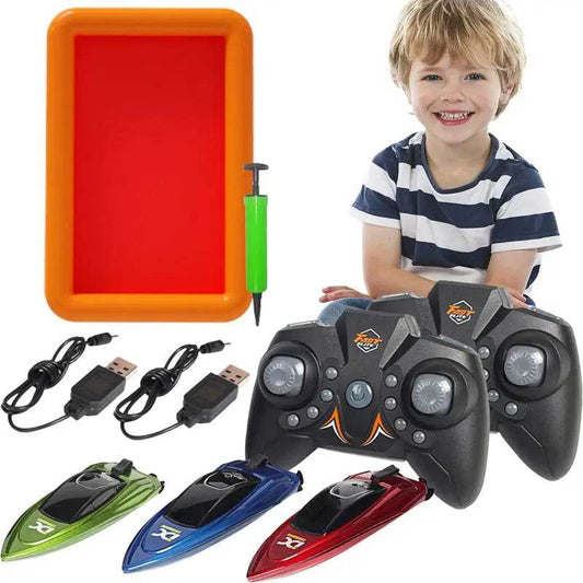 RC High-Speed LED Remote Control Mini Ship - Perfect for Kids Fun! - ToylandEU