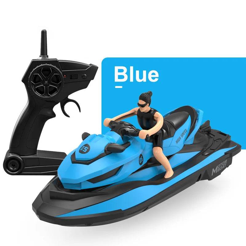 RC High-Speed LM13-A Mini RC Jet Ski - 2.4G Remote Control Electric Motorboat for Kids - ToylandEU
