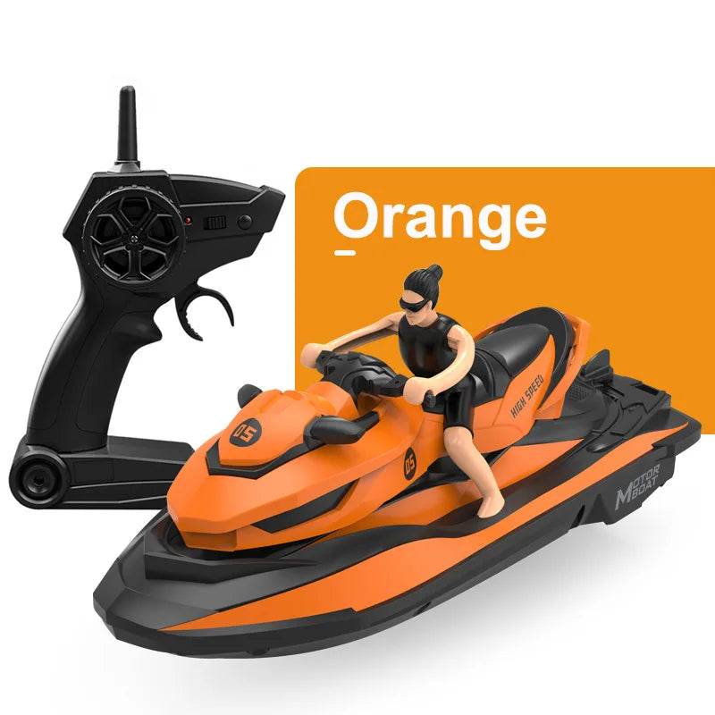 RC High-Speed LM13-A Mini RC Jet Ski - 2.4G Remote Control Electric Motorboat for Kids - ToylandEU