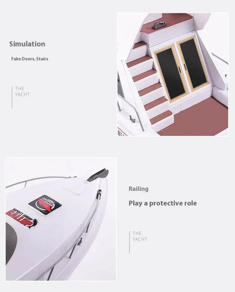 RC High-Speed Luxury Remote Control Yacht Model 3867 - Outdoor Speedboat Gift for Kids - ToylandEU