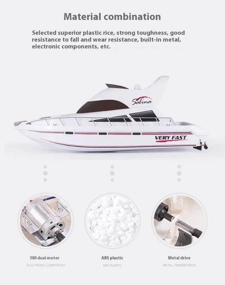 RC High-Speed Luxury Remote Control Yacht Model 3867 - Outdoor Speedboat Gift for Kids - ToylandEU