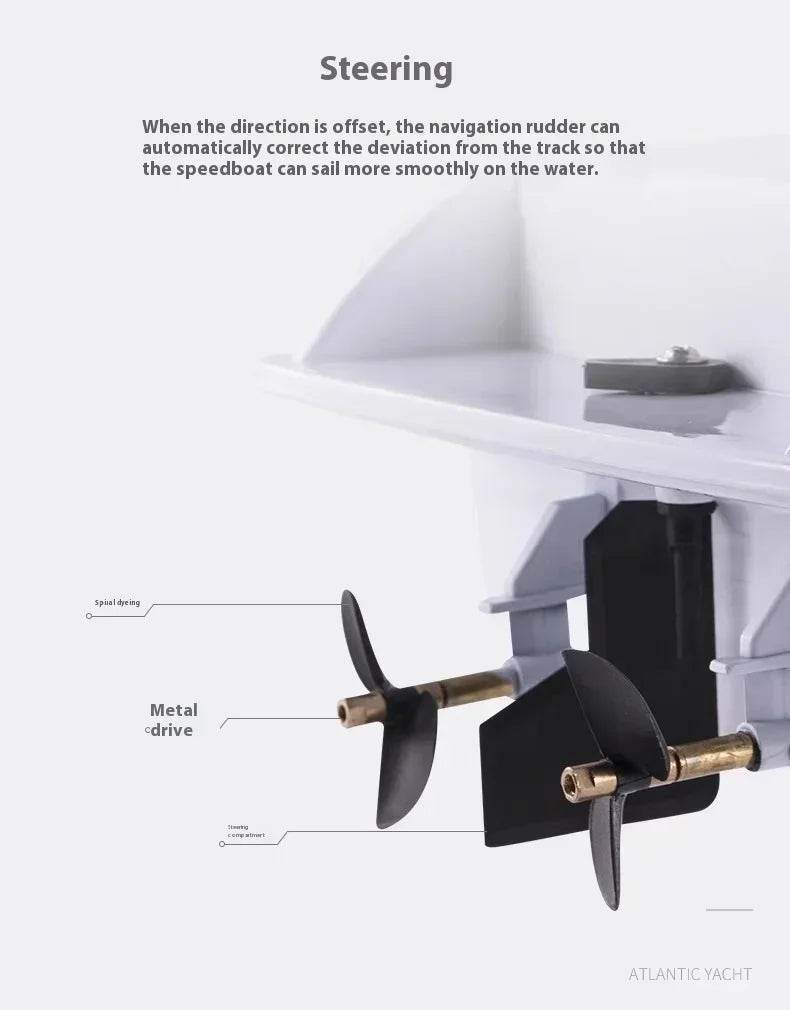 RC High-Speed Luxury Remote Control Yacht Model 3867 - Outdoor Speedboat Gift for Kids - ToylandEU