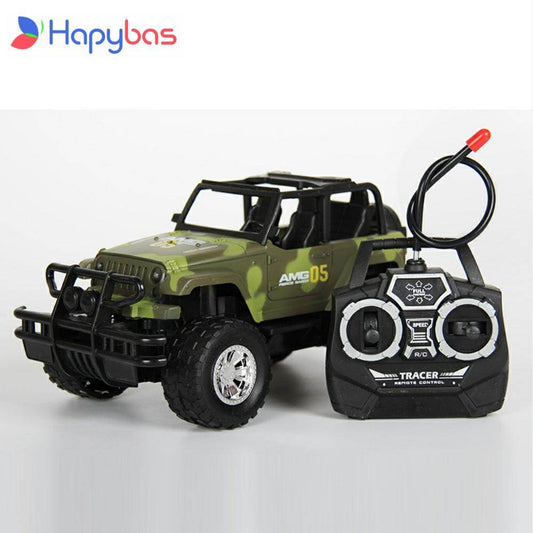 RC High-Speed Military-Style RC Off-Road Jeep with Steering Controller - ToylandEU