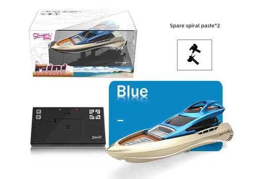 RC High-Speed Mini RC Boat with LED Lights - Remote Control Fun! - ToylandEU