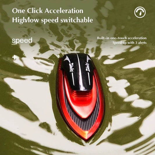 RC High-Speed Mini RC Racing Boat with Dual Motors for Thrilling Fun - ToylandEU